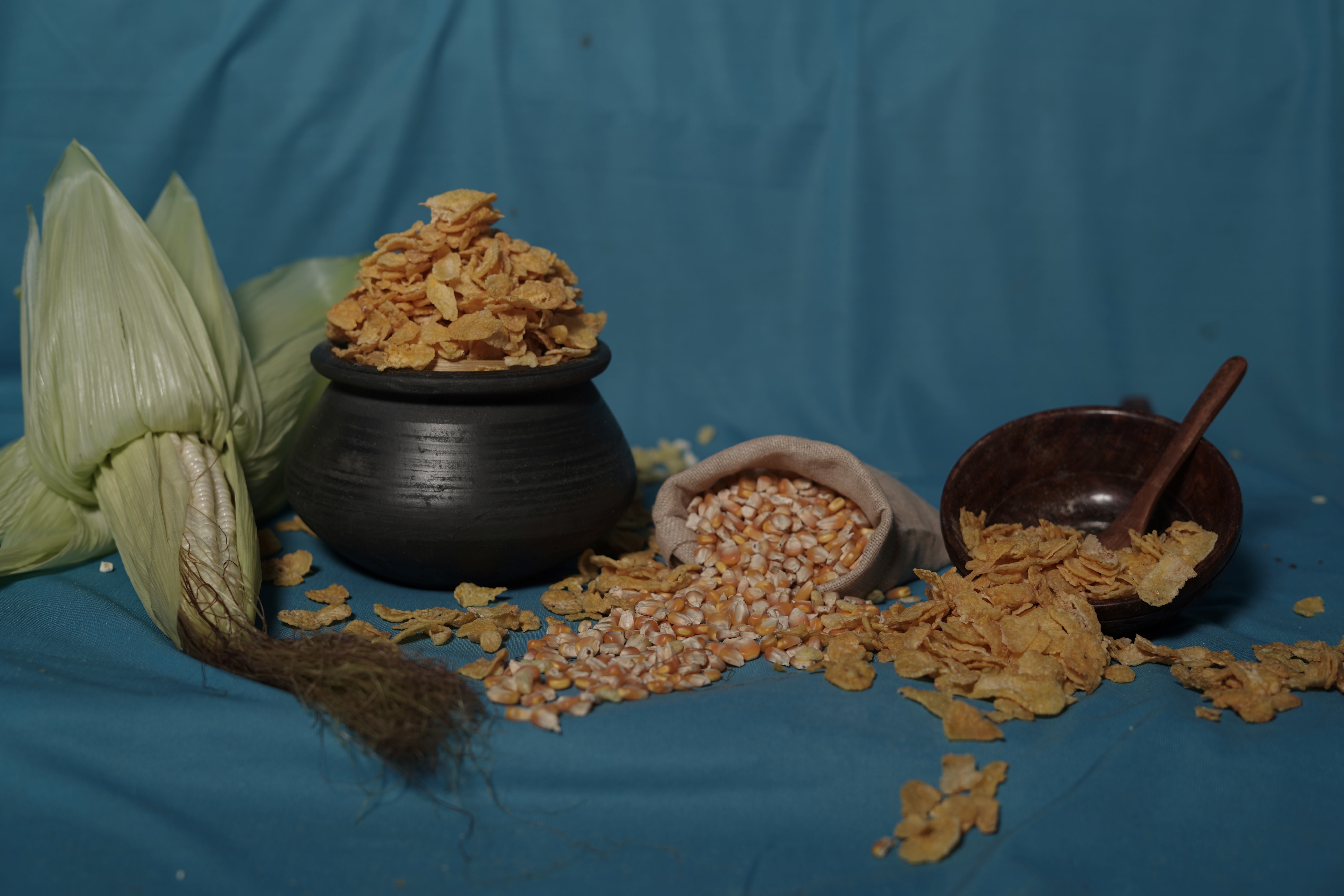 roasted maka (corn)flakes