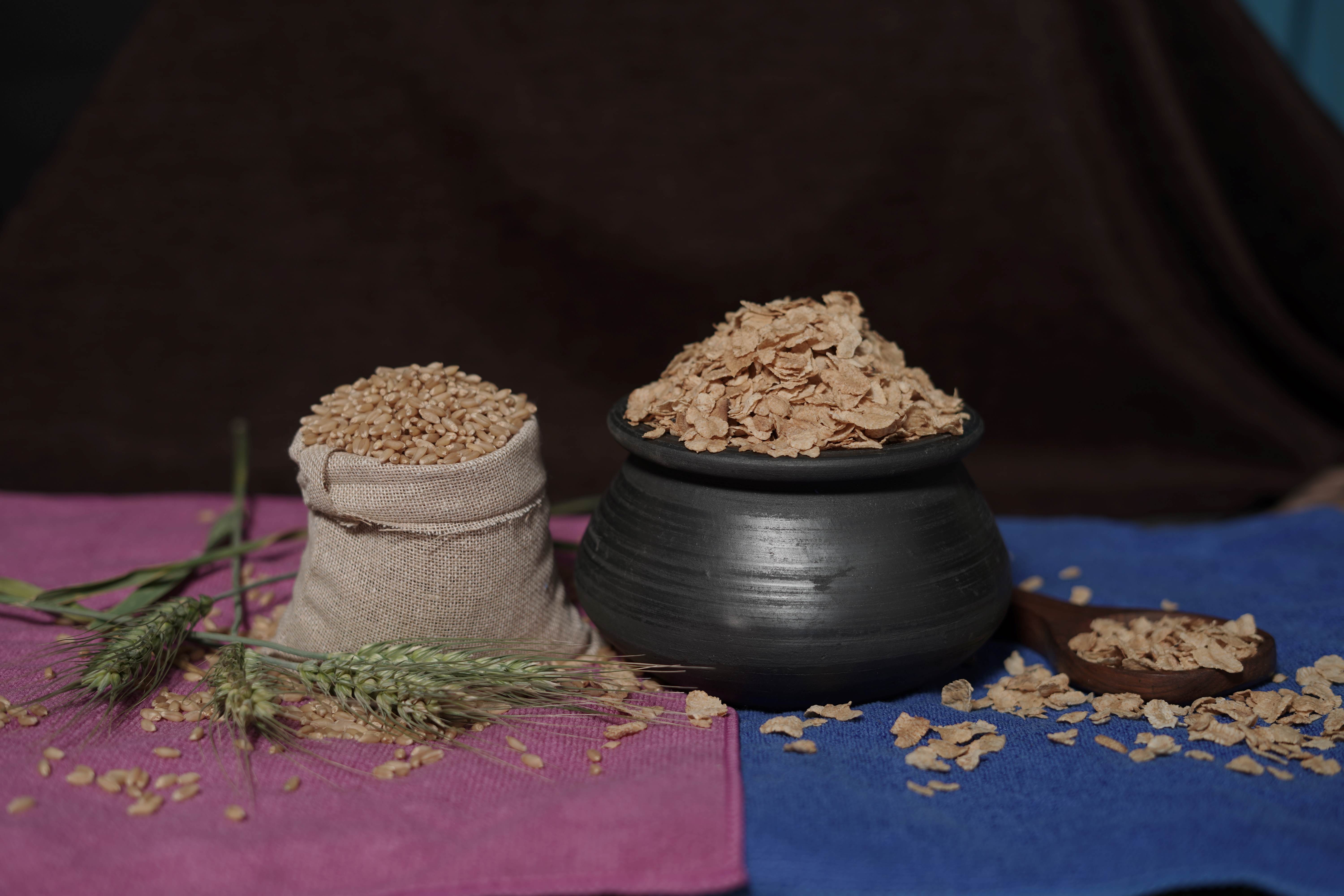 roasted wheat flakes